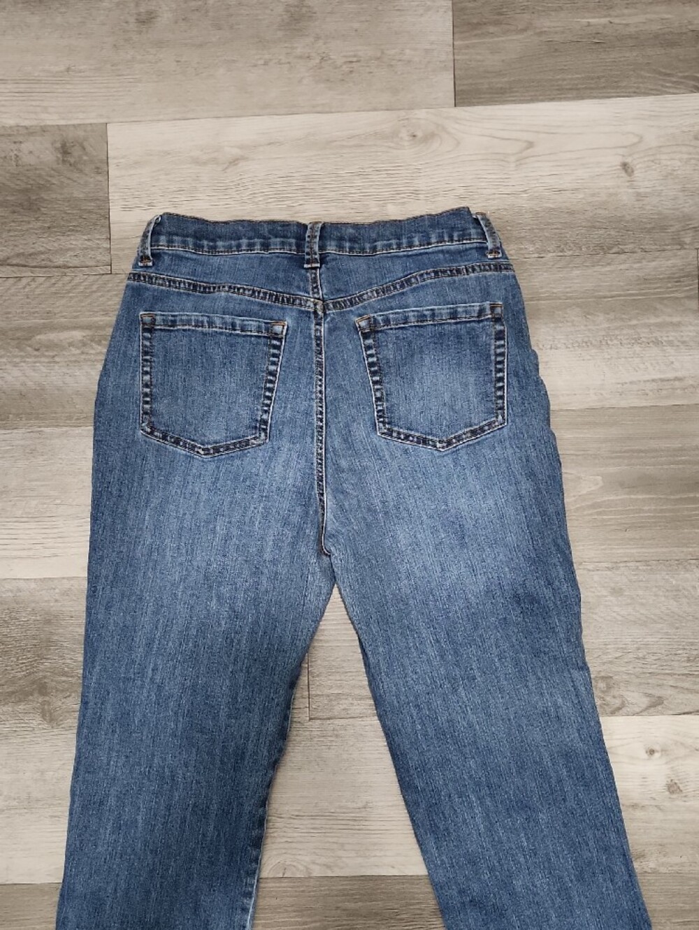 Gloria Vanderbilt Amanda Straight Leg Blue Stretch Denim Jeans Womens 8 - Picture 8 of 11